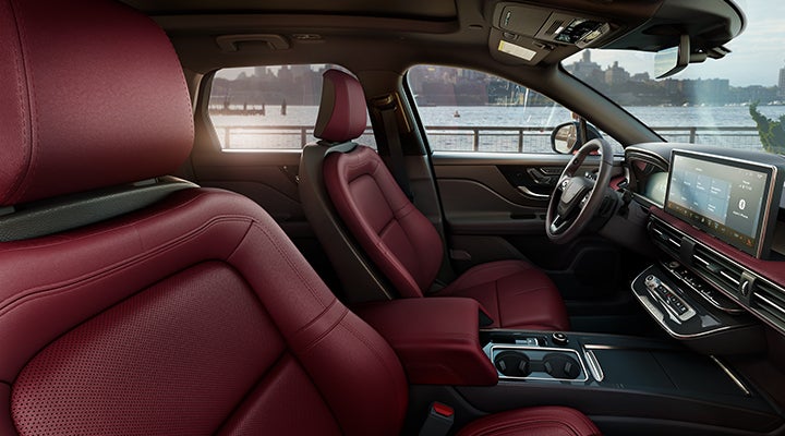 The available Perfect Position front seats in the 2024 Lincoln Corsair® SUV are shown. | Parks Lincoln of Gainesville in Gainesville FL