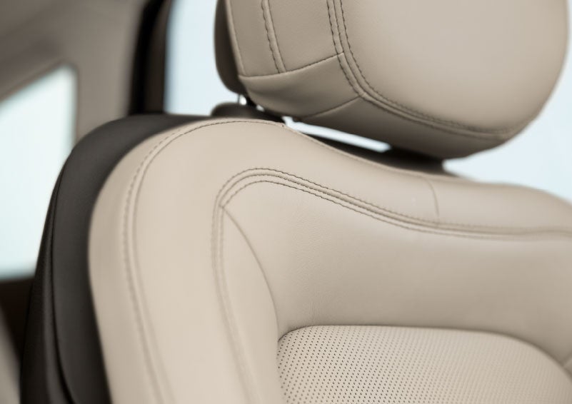 Fine craftsmanship is shown through a detailed image of front-seat stitching. | Parks Lincoln of Gainesville in Gainesville FL