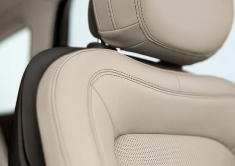 Fine craftsmanship is shown through a detailed image of front-seat stitching. | Parks Lincoln of Gainesville in Gainesville FL