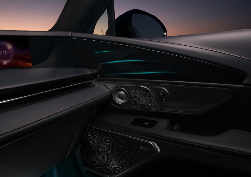 Selectable ambient lighting glows in the passenger door panel. | Parks Lincoln of Gainesville in Gainesville FL