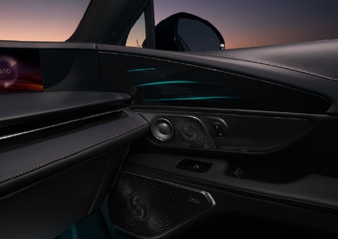 Selectable ambient lighting glows in the passenger door panel. | Parks Lincoln of Gainesville in Gainesville FL