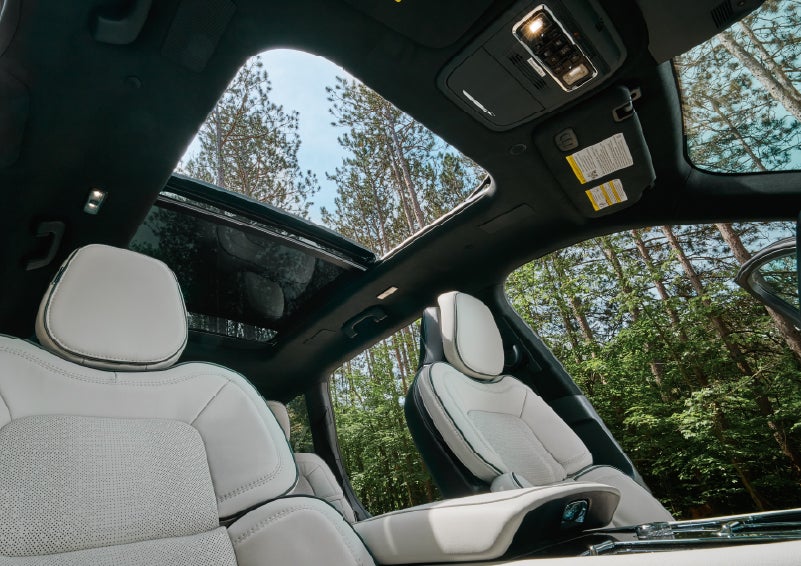 The front seats of a 2027 Lincoln Aviator® Black Label™ SUV | Parks Lincoln of Gainesville in Gainesville FL