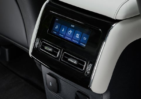 The second row touch screen displays audio and temperature control settings. | Parks Lincoln of Gainesville in Gainesville FL