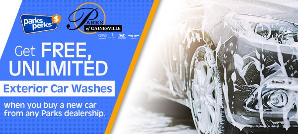 Get free, unlimited exterior car washes